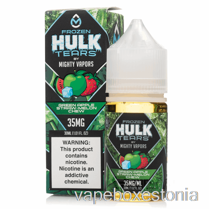 Vape Box Estonia Külmutatud Roheline õun õled Meloni Närimine - Hulk Pisarad Soolad - 30ml 50mg